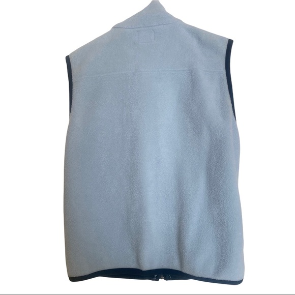 Rue 21 Baby Blue & Navy Full Zip Up Fleece Vest - Picture 3 of 9